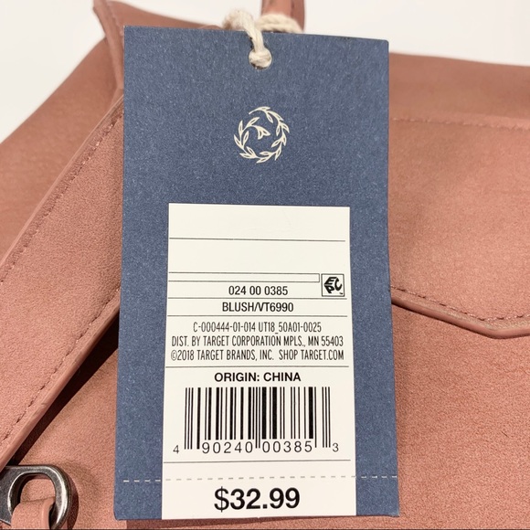 Universal Thread Blush Pink Flap Backpack NWT - Picture 6 of 8